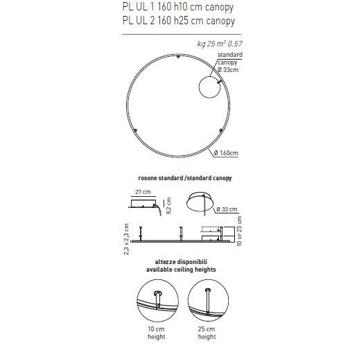 Настенный светильник Axo Light U-Light PL UL 2 120 h25 cm canopy PL UL 2 120 LED RU XX