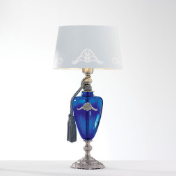 Настольная лампа Euroluce Altea LP1 silver Cobalt blue