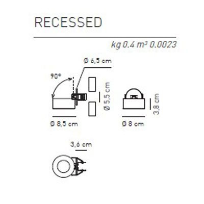 Спот (точечный светильник) Axo Light Favilla E 8 105 4 07 3