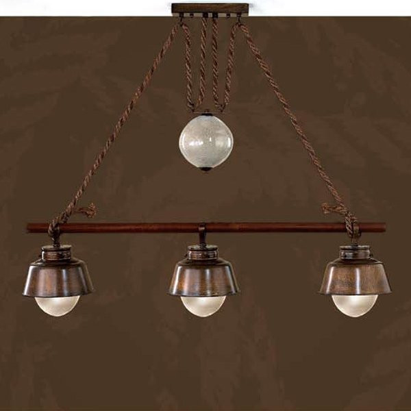 Подвесной светильник Lustrarte Nautica Amarras 308/3L.89 77